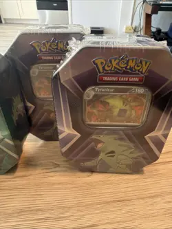 Pokemon Triple Whammy Tin Set 3 2x- Tyranitar, Slaking, Darkrai Factory Sealed - Image 4