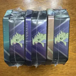 3 x Triple Whammy Collector Sealed Tins (Complete Tin Set) Pokemon TCG - Image 5