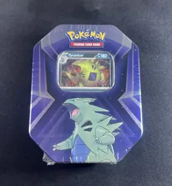 Tyranitar Triple Whammy Collectors Tin - Pokemon TCG - Factory Sealed - Image 1