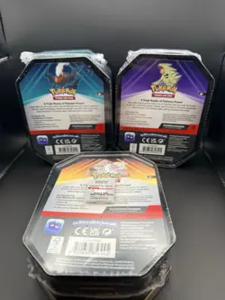 Pokemon Triple Whammy Tin Set of 3 Tyranitar Slaking, Darkrai 🚀Destined Rivals - Image 4