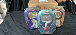 Pokemon Triple Whammy Tins Sealed Case of 6 Tins 2Destined And 1 Journey Per Tin - Image 2