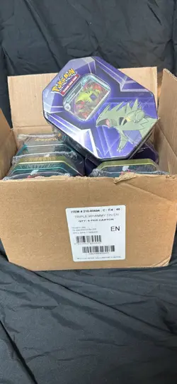 Pokemon Triple Whammy Tins Sealed Case of 6 Tins 2Destined And 1 Journey Per Tin - Image 3