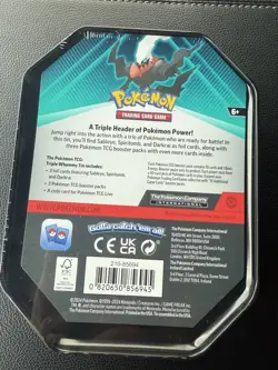 Pokemon Triple Whammy Tin Darkrai BRAND NEW FACTORY SEALED - Image 2