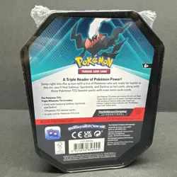 NEW FACTORY SEALED Pokemon Darkrai Triple Whammy Collector Tin 3 Booster Packs - Image 3
