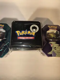 Pokemon Triple Whammy Tin Set Darkrai Tyranitar Stackable 2024 TCG - Image 3
