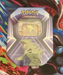 Triple Whammy Tin: Tyranitar Holo Promo. 3 booster Packs Factory Sealed Pokemon - Image 1