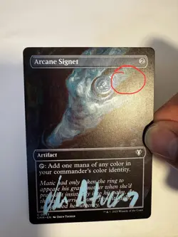 Arcane Signet (Borderless) Commander Masters - LP - Signed -One Copy - Image 3