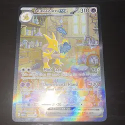 The Pokemon Company Alakazam ex 201/165 SV 151 Full Art Holo English 310 NM - Image 5