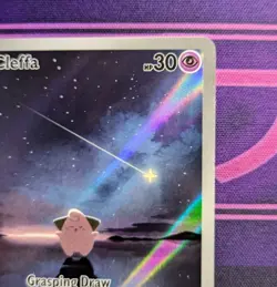 Cleffa 202/197 S&V Obsidian Flames Illustration Rare Full Art Pokemon TCG Card - Image 2