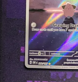 Cleffa 202/197 S&V Obsidian Flames Illustration Rare Full Art Pokemon TCG Card - Image 4