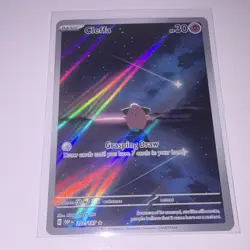 Pokemon TCG Cleffa Obsidian Flames Illustration Rare Card 202/197 NM Condition - Image 1