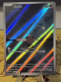 Pokemon TCG Cleffa 202/197 Obsidian Flames Illustration Rare Card NM - Image 3