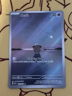Pokemon TCG Cleffa 202/197 Obsidian Flames Illustration Rare Card NM - Image 5
