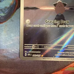 Pokemon TCG Cleffa Card 202/197 Obsidian Flames Illustration Rare - Image 5
