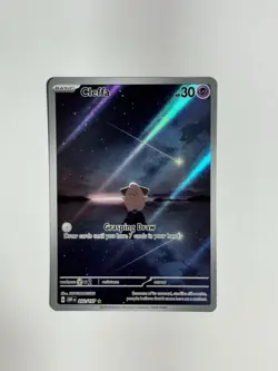 Cleffa Pokemon TCG Obsidian Flames Holo Illustration Rare Card 202/197 - Image 1