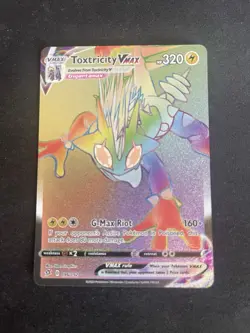 Toxtricity VMAX 196/192 Rebel Clash Rainbow Hyper Rare Pokemon TCG Card - Image 1