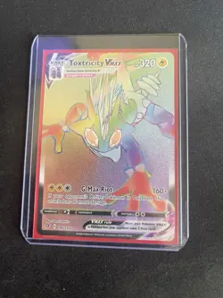 Toxtricity VMAX 196/192 Rebel Clash Rainbow Hyper Rare Pokemon TCG Card - Image 3
