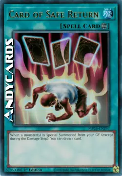 CARD OF SAFE RETURN • (Carta Del Ritorno Sicuro) • Ultra R • MP25 EN297 • 1Ed - Image 1