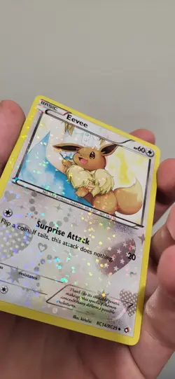 Pokemon TCG Eevee Holo Card RC14/RC25 Legendary Treasures Radiant Near MINT - Image 2