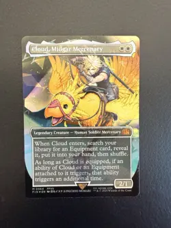 Cloud, Midgar Mercenary (Borderless) (Chocobo Track Foil) Final Fantasy Foil - Image 1