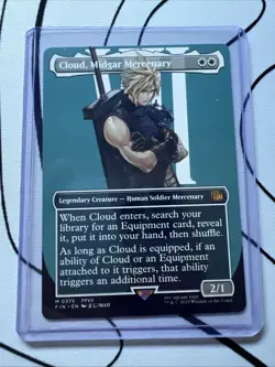 MTG FF Cloud Midgar Mercenary Foil Extended Art Non Foil - Image 1