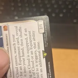 MTG Final Fantasy Cloud, Midgar Mercenary 0010 Borderless Foil Mythic - Image 4