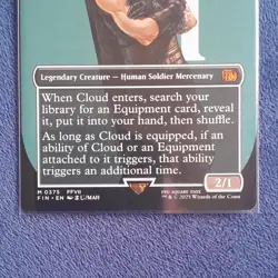 Cloud, Midgar Mercenary Final Fantasy Borderless Mtg - Image 4