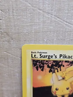 Lt. Surge's Pikachu 84/132 1st Edition Gym Challenge Non-Holo Pokemon Card TCG - Image 3