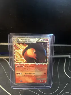 Pokemon Typhlosion TCG Heartgold & Soulsilver Card 110/123 Holo Prime LP - Image 1