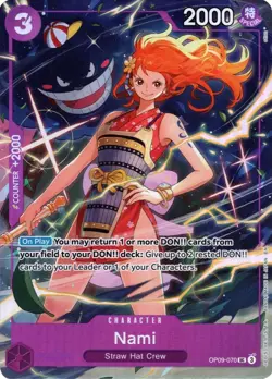One Piece OP09-070 Nami [Best Selection] Alternative Art NM - Image 1