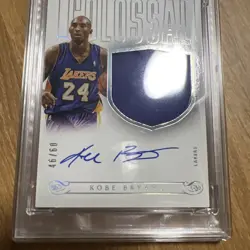 2013-14 National Treasures Kobe Bryant Colossal Materials Jersey /60 PSA Auto 10 - Image 3