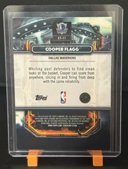 2025-26 Topps Cosmic Chrome - Extraterrestrial Talent Cooper Flagg #ET-11 (RC) - Image 2