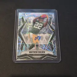 2025 Panini Phoenix - Rookies Matthew Golden #174 Lazer Autographs (AU, RC) - Image 1
