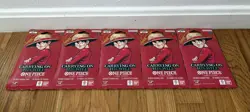 One Piece OP-13 Carrying On His Will Sleeved Booster Pack Lot x5 English Sealed - Image 1