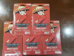 One Piece OP-13 Carrying On His Will Sleeved Booster Pack Lot x5 English Sealed - Image 1