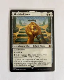 MTG Marvel's Super Heroes The Mind Stone Mythic Legendary Artifact 0021 English - Image 1