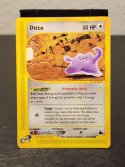 Ditto Pokemon e-Card Series Skyridge #51 2003 Vintage Tcg Trade Card Game Play - Image 1