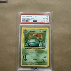 1999 Pokemon Venusaur Base Set SHADOWLESS 15/102 HOLO Rare English PSA 8 NM-MT - Image 1