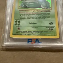 1999 Pokemon Venusaur Base Set SHADOWLESS 15/102 HOLO Rare English PSA 8 NM-MT - Image 4