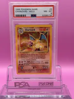 1999 Pokemon Base Set Holo Starter Trio PSA 8 Charizard Blastoise Venusaur - Image 3