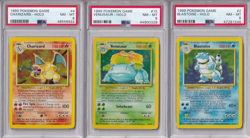 1999 Pokemon Base Set PSA 8 Holo Trio - Charizard / Blastoise / Venusaur - Image 1