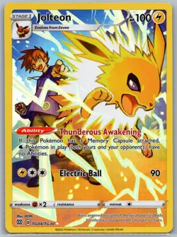 Jolteon TG04/TG30 Holo Brilliant Stars Trainer Gallery Pokemon NM/M - Image 1