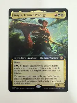 Wayta Trainer Prodigy Foil Borderless MTG Magic the Gathering Card NM Mint LCC - Image 1