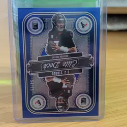 Panini 2025 Donruss Elite Football Elite Deck #14 C.J. Stroud Texans 54/75 - Image 1