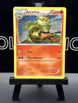 Arcanine 11/122 BREAKpoint English Pokemon Card TCG Regular 2016 LP - Image 2