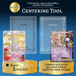 Centering Tool Pro Card Grading Kit PSA Pokemon Trading Cards TCG Black & Whi... - Image 2
