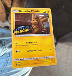 Pokemon TCG 2019 Detective Pikachu SM190 SM Promo Holo Basic 90 HP English - Image 1