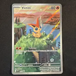 2025 Pokemon SV Black Star Promos SVP EN Victini #208 Illustration Collection - Image 1