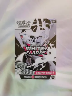 Pokemon TCG Scarlet & Violet White Flare 6 Booster Packs Box Factory Sealed New - Image 1