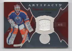 2016-17 Upper Deck Artifacts Piece de Resistance Relics Silver Grant Fuhr 4/5 - Image 1